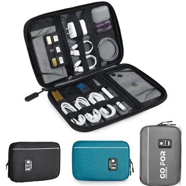 Main Product Image for Custom Printed Electronics Travel Organizer Case