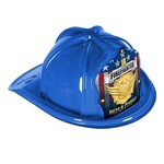 Buy Custom Imprinted Plastic Blue Fire Hat with Paper Shield