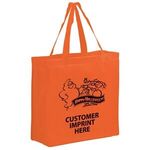 Buy Custom Printed Halloween Non-Woven Tote/Orange Ghost 