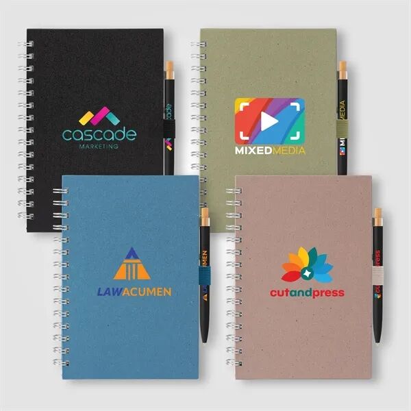 Main Product Image for Terra Recycled Cover Spiral A5 Notebook & Reborn Pen Set