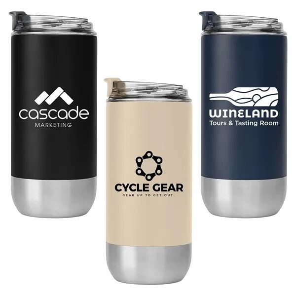 Main Product Image for Glacier - 16 oz. Double-Wall Recycled Stainless Steel Tumble