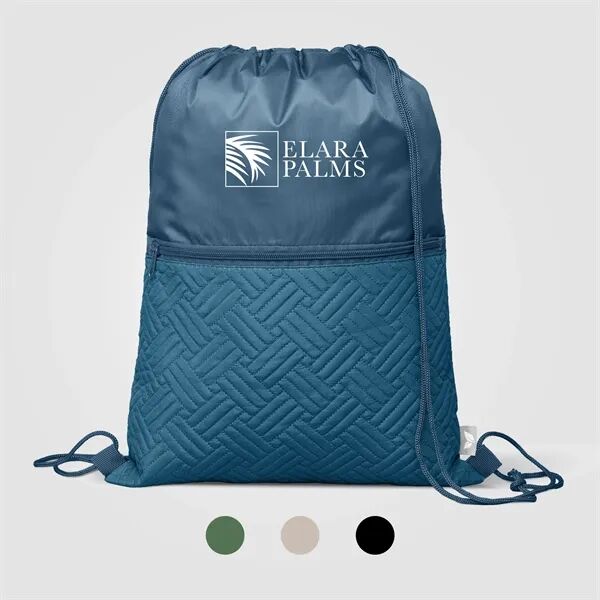 Main Product Image for Sora Recycled Quilted Drawstring Bag - 6L