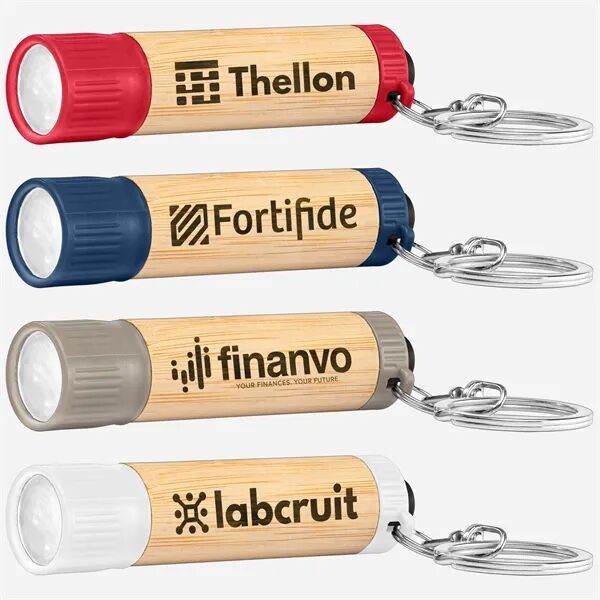 Main Product Image for Bamboo LED Flashlight with Keyring
