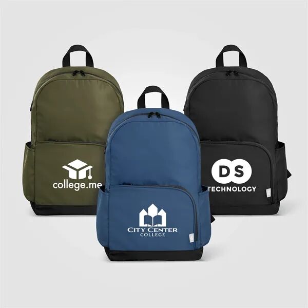 Main Product Image for Kora rPET Dual Pocket Gold-Zip 15 Inch Laptop Backpack - 20L