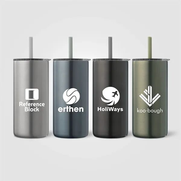 Main Product Image for Borealis Recycled Stainless Steel Straw Tumbler -