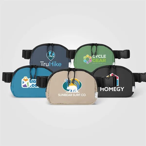 Main Product Image for Taiga rPET Nylon Zippered Waist Bag - 40 oz - Heat Transfer