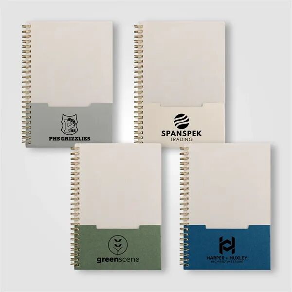Main Product Image for Lino FSC Paper Spiral Binding Vertical Pocket Notebook - A5