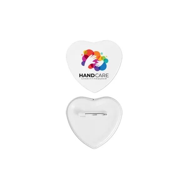 Main Product Image for Branded Heart Button 2"