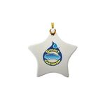 Buy Imprinted Ceramic Star Ornament 3"