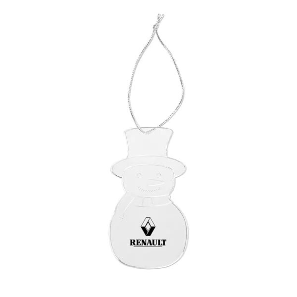 Main Product Image for Custom Logo Acrylic Style Snowman Ornament