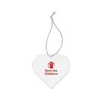 Buy Custom Printed Acrylic Style Heart Ornament