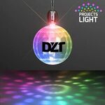 Buy Branded Acrylic Mini Disco Ball Necklace, Light Projecting