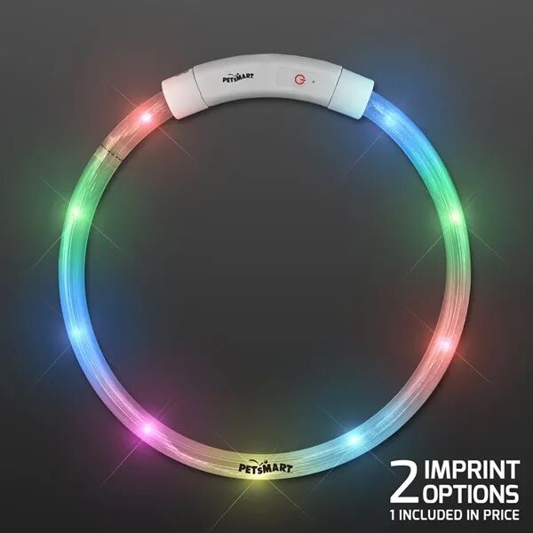 Main Product Image for Branded Bright Light Up Dog Collar, Rechargeable