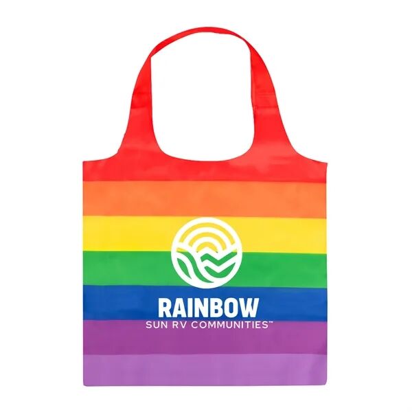 Main Product Image for Custom Printed Rainbow Tote Bag