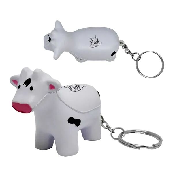 Main Product Image for Custom Printed Cow Stress Reliever Keychain