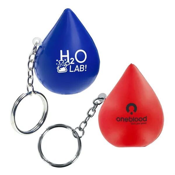 Main Product Image for Imprinted Droplet Stress Reliever Keychain