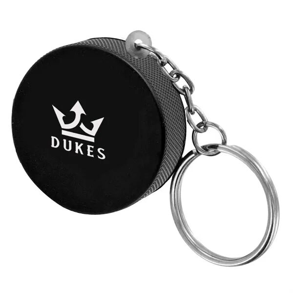 Main Product Image for Custom Printed Hockey Puck Stress Reliever Keychain