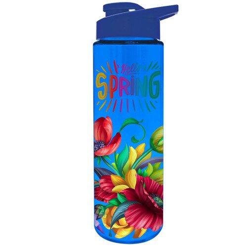 Main Product Image for Custom Straight-Walled Bottle w/ Flip Straw 28 oz Full Color