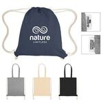 Buy Custom Printed Nicole Recycled Cotton Drawstring Bag