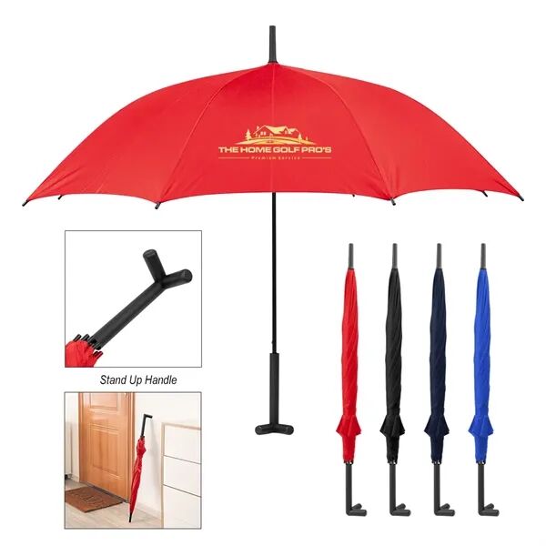 Main Product Image for Custom Printed 46" Arc Umbrella With Prop Stand