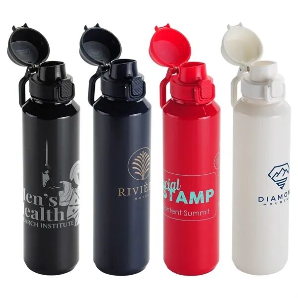 Main Product Image for Branded Switchback RPET Bottle with Snap-Top Lid 27 Oz