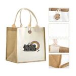 Buy Custom Printed Eco-Friendly Cotton Jute Grocery Tote Bag