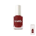 .5 oz Glitter Nail Polish - Red