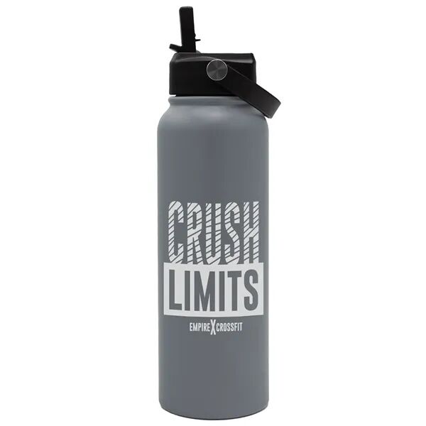Main Product Image for Custom XL Stainless Tumbler with Flip Straw 33 Oz.