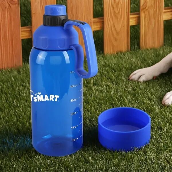 Main Product Image for Custom Printed Tritan Bottle with Silicone Pet Bowl