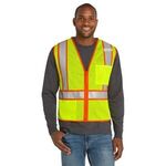 Buy Custom ANSI 107 Class 2 Mesh Zippered Two-Tone Vest CornerStone