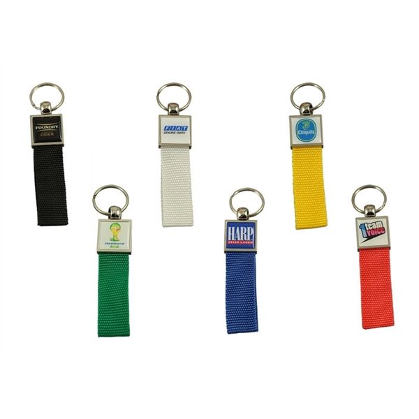 Main Product Image for Custom Printed Keychain w/ Strap