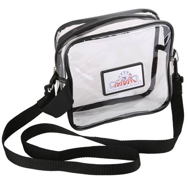 Main Product Image for Custom Printed Clear Crossbody Bag
