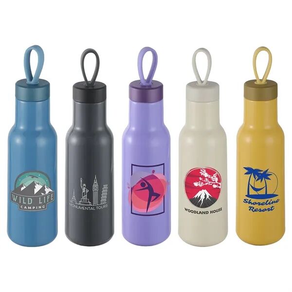 Main Product Image for Custom Cameo PLA Sports Bottle with Silicone Loop Handle 23 Oz