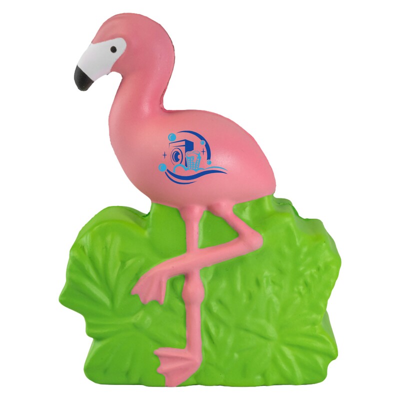Main Product Image for Custom Logo Flamingo Stress Reliever