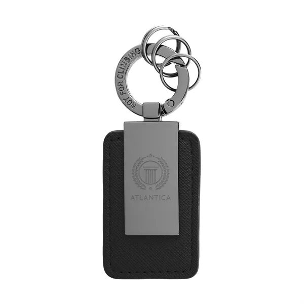 Main Product Image for Laser Engraved Leatherette Carabiner Clip Key Tag