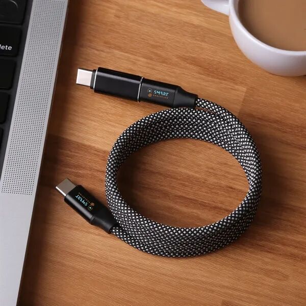 Main Product Image for Custom Logo Coil Up Magnetic Charging Cable