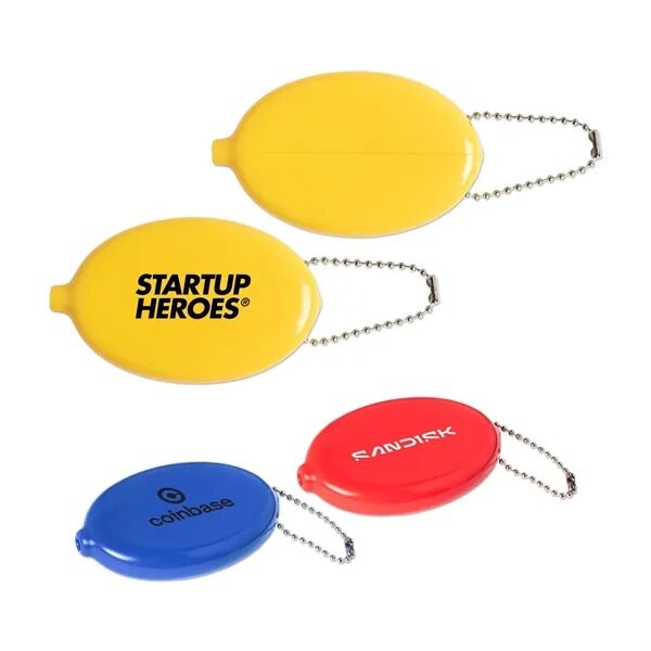 Main Product Image for Custom Printed Squeeze Coin Purse With Keychain