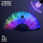 Buy Custom Logo Fold-Up Fan 11", UV Reactive (NO LED)