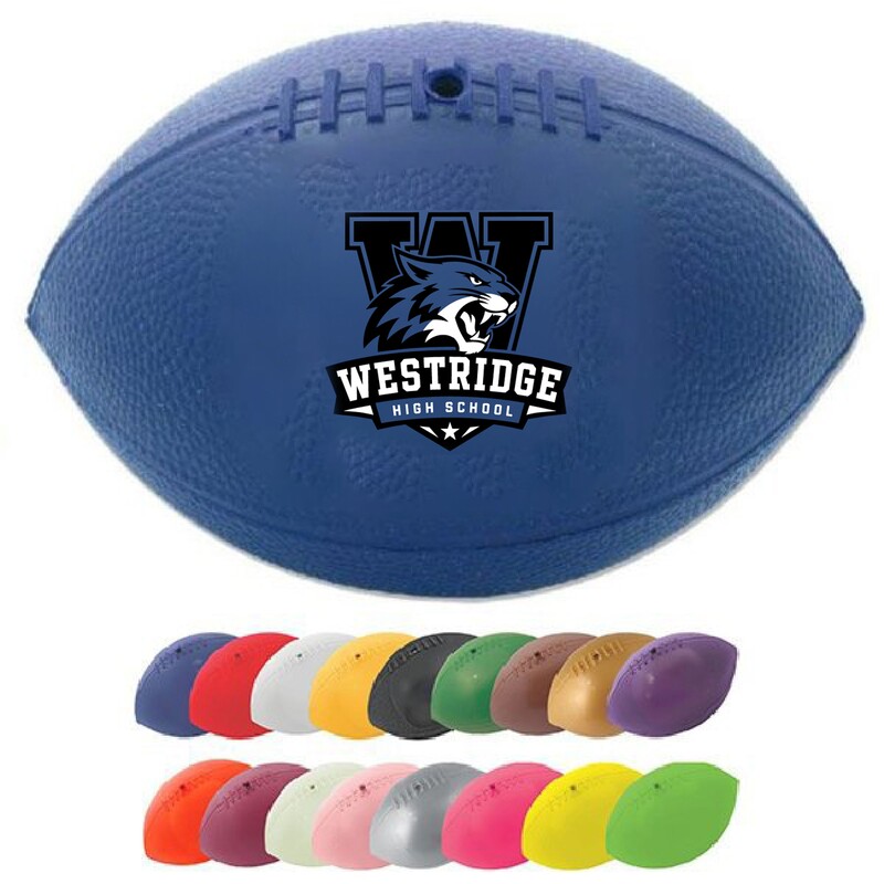 Main Product Image for Custom Printed Mini Soft Throw Vinyl Footballs 7"