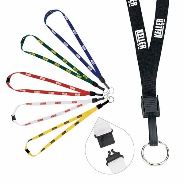 Main Product Image for Custom Printed Breakaway Lanyard with Key 1/2" 