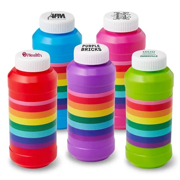 Main Product Image for Custom Pride Bubbles with Cap Imprint 8 oz.