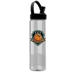 Buy Custom Tritan Bottle w/Flip Straw Swivel Handle Lid 24 oz