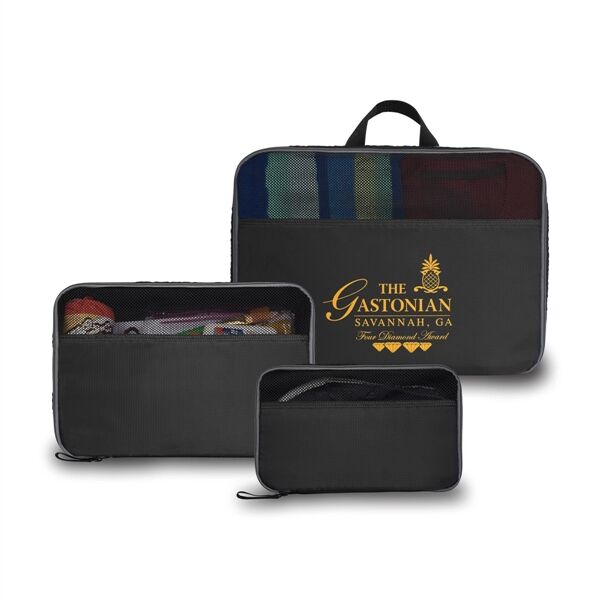 Main Product Image for Custom Printed Jetsetter 3 Piece Packing Cube Set