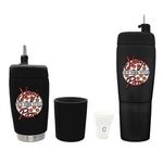 Buy Custom Printed Pour Caddy 20 oz Flask Set