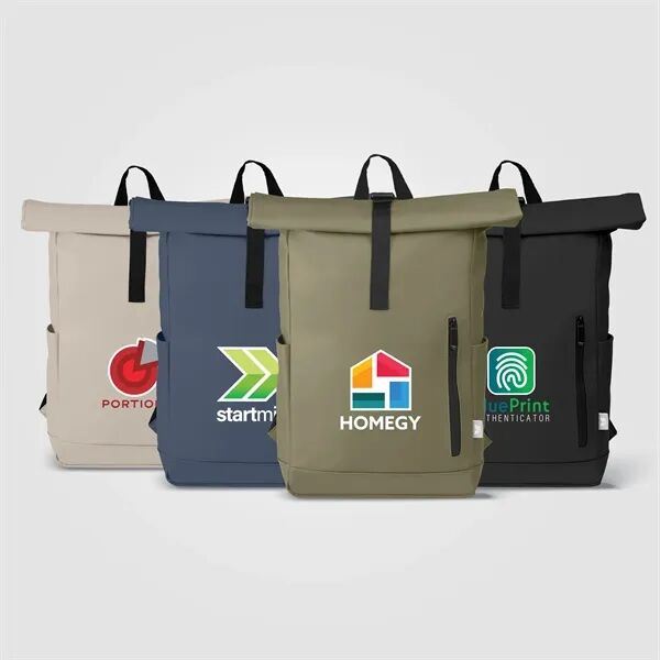 Main Product Image for Malmo rPET Waterproof Zipper 15-Inch Laptop Rolltop Backpack
