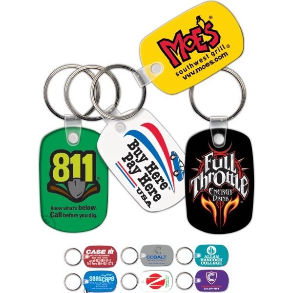 Main Product Image for Custom Printed Key Tag - Standard Oval - Spot Color