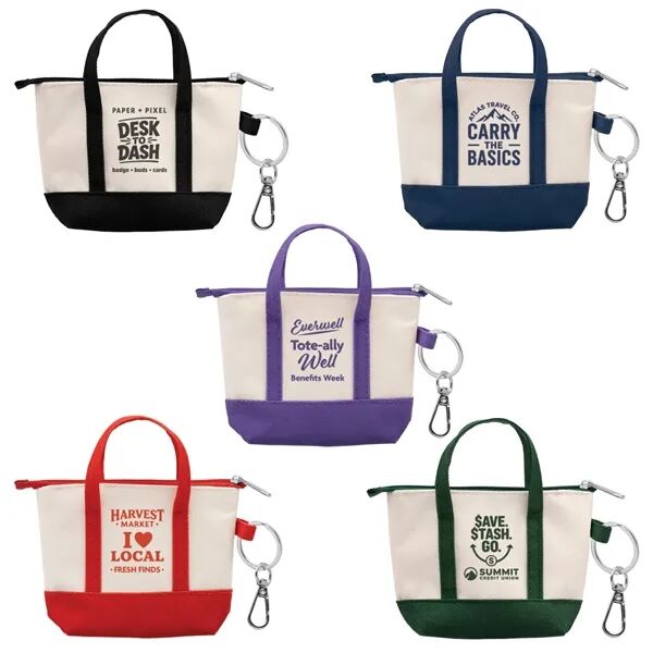 Main Product Image for Custom Logo Mini Tote Keytag