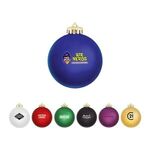Buy Custom Satin Finish Round Shatterproof Ornament 3 1/4"
