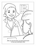 A Trip to the Pharmacy Coloring Book Fun Pack -  