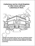 A Visit to the Pharmacy Coloring and Activity Book -  